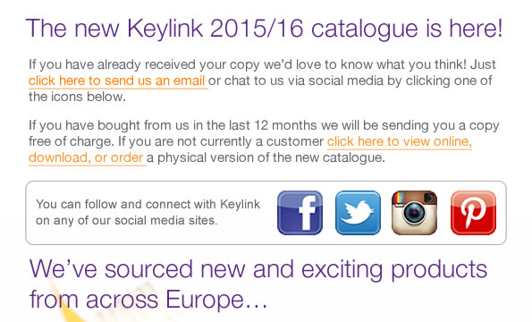 The new Keylink 2015/16 catalogue is here! 