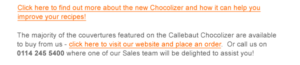 Click here to find out more about the new Chocolizer and how it can help you improve your recipes!