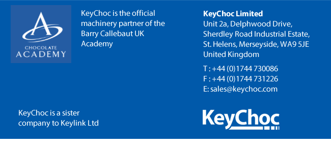 KeyChoc Limited Unit 2a, Delphwood Drive, Sherdley Road Industrial Estate, St. Helens, Merseyside, WA9 5JE United Kingdom T : +44 (0)1744 730086 F : +44 (0)1744 731226 E: sales@keychoc.com