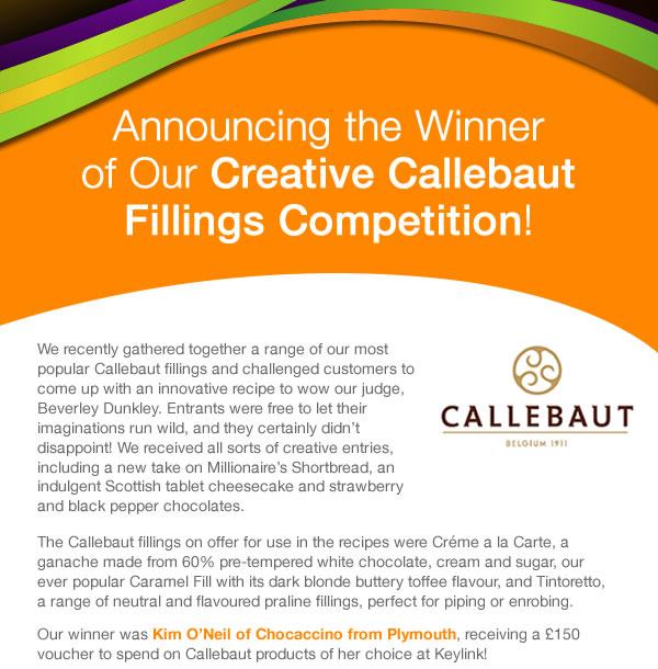 Announcing the Winner of Our Creative Callebaut Fillings Competition!