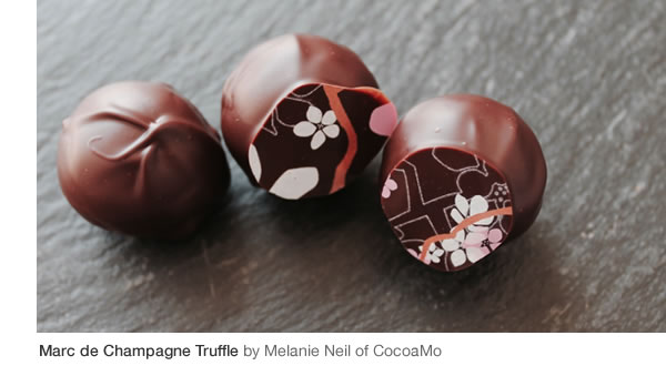 Marc de Champagne Truffle by Melanie Neil of CocoaMo