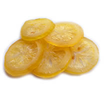 Candied Lemon Peel Slices