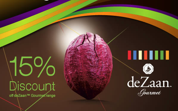 Taste the new Gourmet chocolate range from deZaan™ with a 15% discount for the month of February!