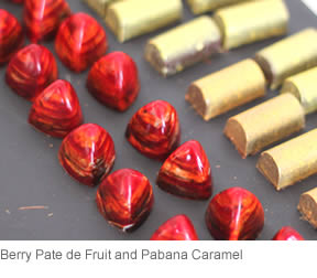 Berry Pate de Fruit and Pabana Caramel
