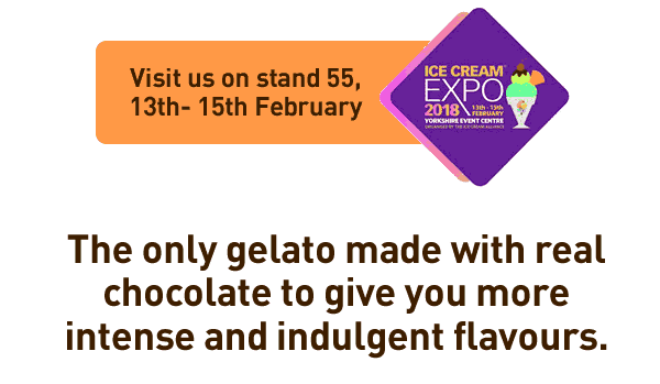 The only gelato made with real chocolate to give you more intense and indulgent flavours.