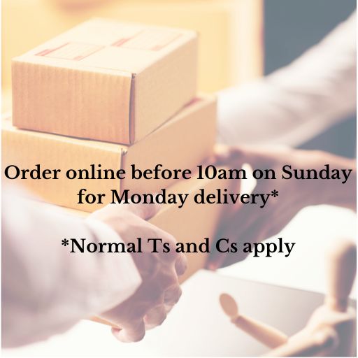 Did you know we now dispatch on Sundays so you can get your orders faster! Order online up to 10am.
