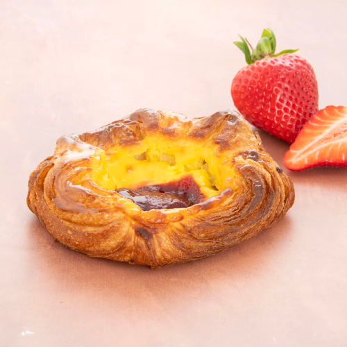 Strawberry, black cherry and raspberry fruit fillings, bake stable and made with 70% fruit!.