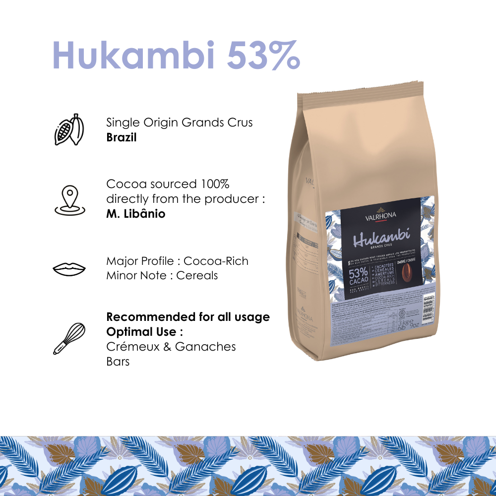 Valrhona Hukambi 53% Dark Milk Chocolate | Keylink Limited