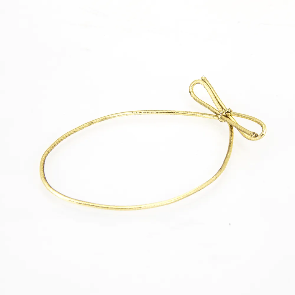 Elasticated Gold Cord Loop with Tied Bow | Keylink Limited