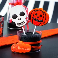 Chocolate Lollipop Moulds; 33g Pumpkin; 32g Skull