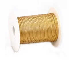 Elasticated Metallic Cord; Gold