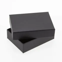6 Choc Board Box & Lid; Black - Textured
