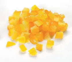 Candied Orange Peel Cubes, drained