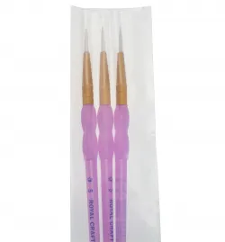 Pointed Decorating Brush; Pack of 3