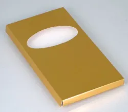 Traditional Chocolate Bar Pocket; Shiny Gold