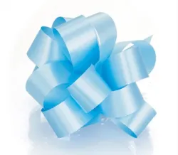 Light Blue Pull-bow Ribbon