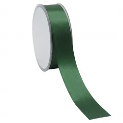 Double Faced Satin Ribbon; Dark Green