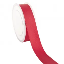 Double Faced Satin Ribbon; Deep Red