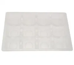 Clear PET Rectangle Inserts for 12 Chocolates