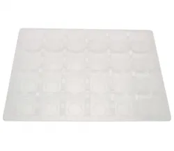 Clear PET Rectangle Inserts for 24 Chocolates